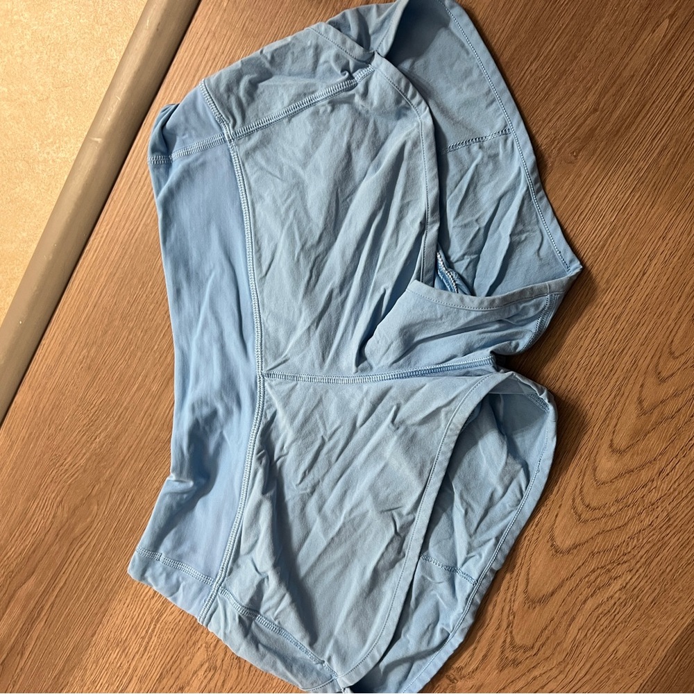 Lululemon Athletica Light Blue Athletic speed up shorts